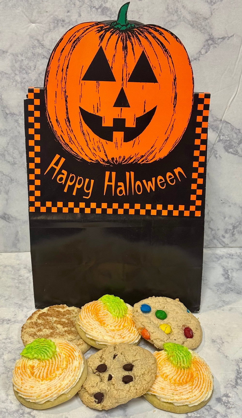 Pumpkin Gift Bag Assorted Cookie Mix 12ct